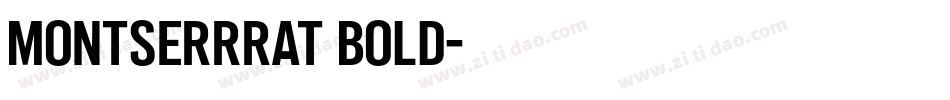 montserrrat bold字体转换